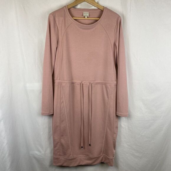Truworths Dresses & Skirts - Truworths Pink Mauve Long Sleeve Cinch Waist Shirt dress Size M US 6-8